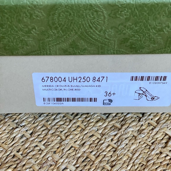 Rare, excellent condition Gucci Merida Crowns/Malaga Style, size 6.5, multicolor - Picture 8 of 10